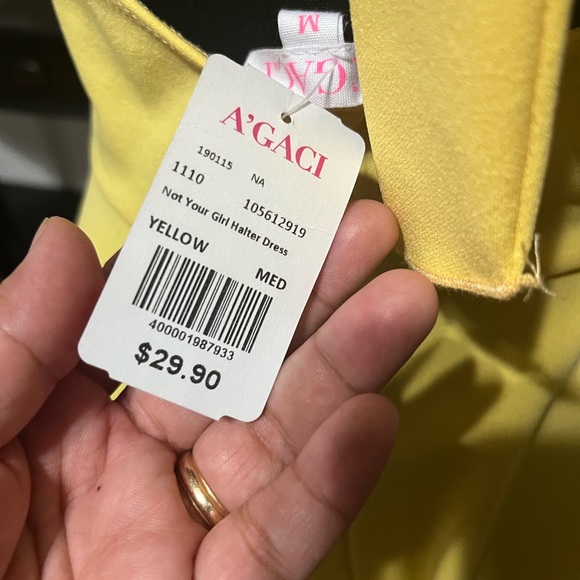 NWT! AGACI Not Your Girl Halter Dress Size: Medium SKU:R-Agaci - Picture 6 of 6